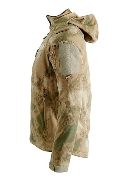 5 Cepli Tactical Double Softshell Su Geçirmez Unisex Mont Ceket