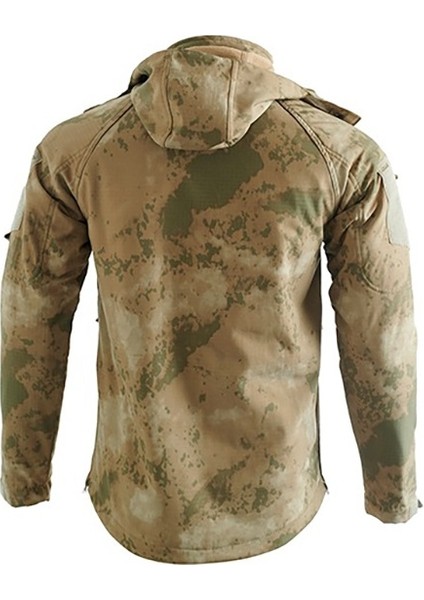 5 Cepli Tactical Double Softshell Su Geçirmez Unisex Mont Ceket