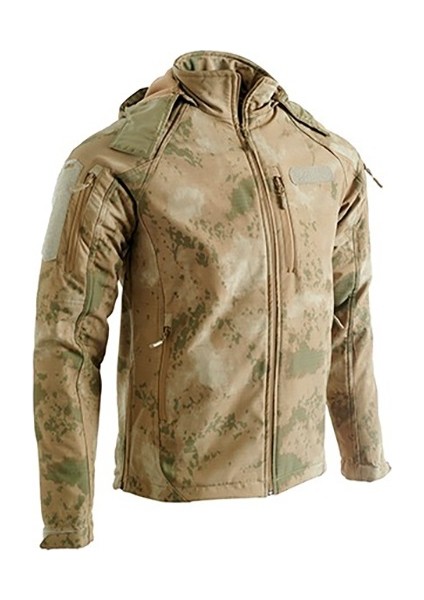 5 Cepli Tactical Double Softshell Su Geçirmez Unisex Mont Ceket