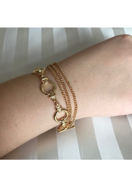 Küçük Halka Gold Bileklik