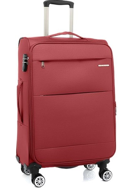 2'li Valiz Seti Büyük ve Orta Boy Lüx Kumaş Valiz Bordo 2082 fırsatları