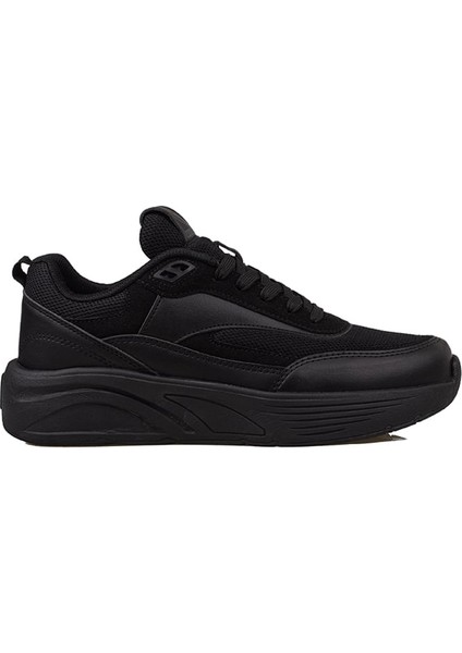 Trend Adımlar Siyah Unisex Kalın Taban Comfortable Sneaker