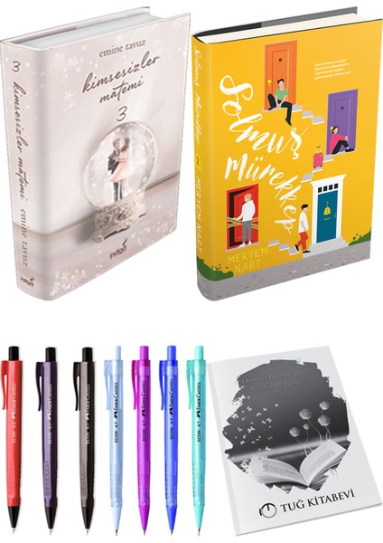 Solmuş Mürekkep 2 Ciltli Meryem Nart ve Kimsesizler Matemi 3 Ciltli Emine Tavuz 2li Set