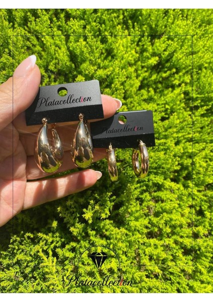 925 Ayar Gümüş Üzeri Altın Kaplama 8.50 Gram Burgu Gold Küpe