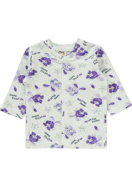 Kız Bebek Pijama Takımı 1-6 Ay Lila fiyatları