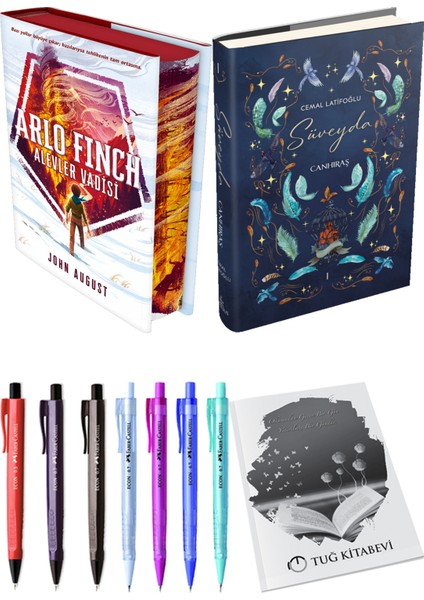 Süveyda 1 Canhıraş Ciltli Cemal Latifoğlu ve Arlo Finch Alevler Vadisi Ciltli John August 2li Set
