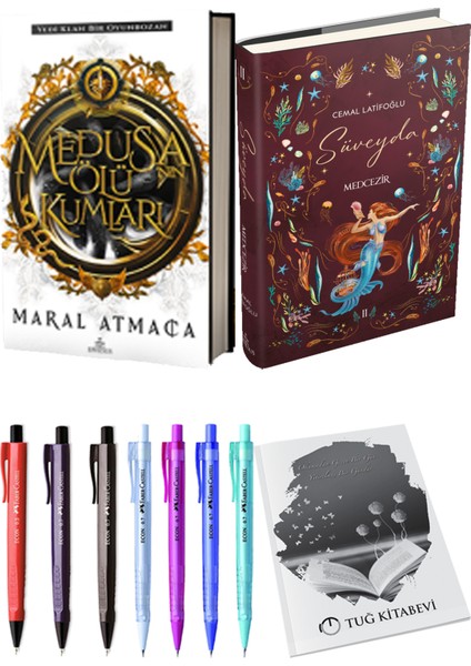 Süveyda 2 Medcezir Ciltli Cemal Latifoğlu ve Ephesus Medusanın Ölü Kumları Ciltli Maral Atmaca 2li Set