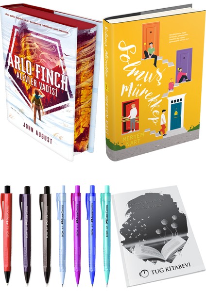 Solmuş Mürekkep 2 Ciltli Meryem Nart ve Arlo Finch Alevler Vadisi Ciltli John August 2li Set
