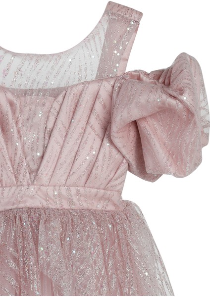 Kız Çocuk Abiye 6-14 Yaş Lila fiyatları