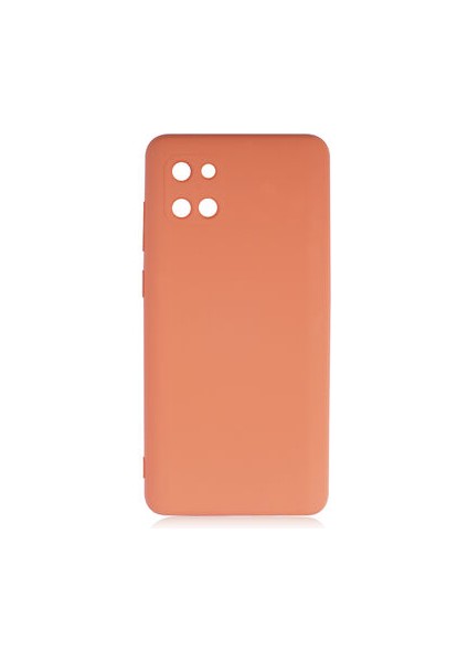 Samsung Galaxy A81 Içi Kadife Dolgulu Şık Candy Lansman Silikon Kılıf