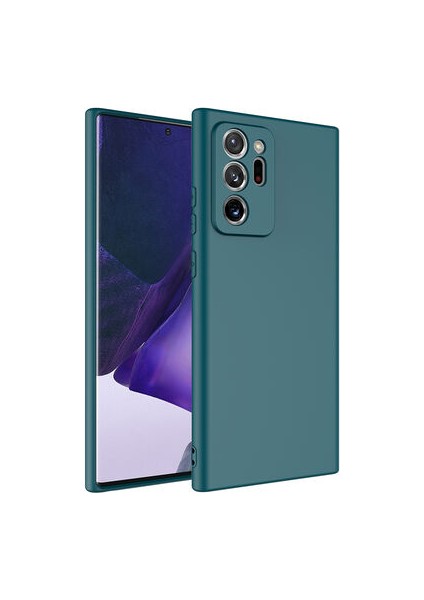 Samsung Galaxy Note 20 Ultra Içi Kadife Dolgulu Şık Candy Lansman Silikon Kılıf