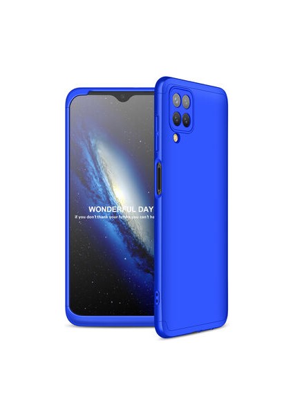 Samsung Galaxy M12 3 Parçalı Tam Koruma Şık Astrea Premium Sert Kılıf