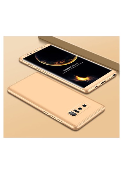 Samsung Galaxy Note 8 3 Parçalı Tam Koruma Şık Astrea Premium Sert Kılıf