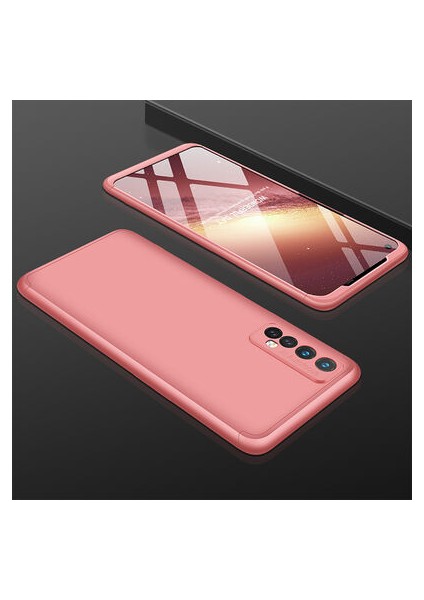 Realme 7 3 Parçalı Tam Koruma Şık Astrea Premium Sert Kılıf