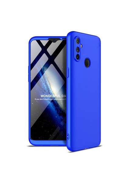 Realme C3 Kılıf 3 Parçalı Şık Patch Sert Silikon Kapak