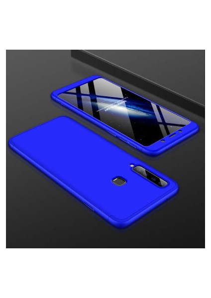 Samsung Galaxy A9 2018 3 Parçalı Tam Koruma Şık Astrea Premium Sert Kılıf