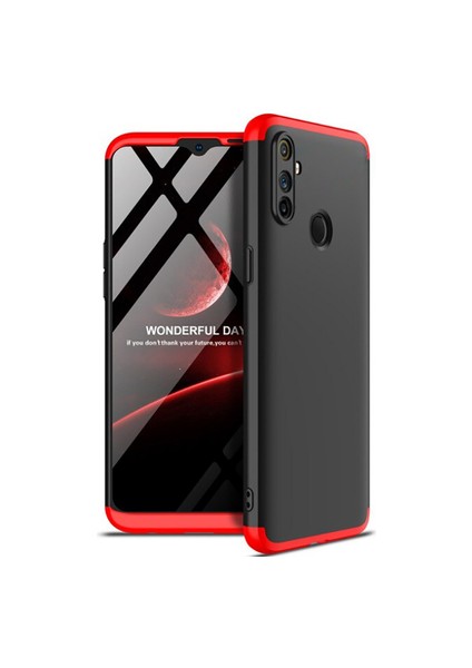 Realme 6i 3 Parçalı Tam Koruma Şık Astrea Premium Sert Kılıf