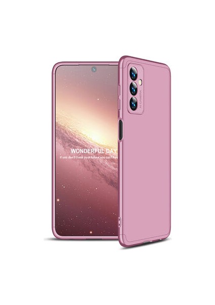 Samsung Galaxy M23 3 Parçalı Tam Koruma Şık Astrea Premium Sert Kılıf