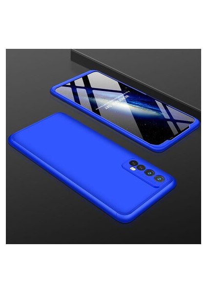 Realme 7 3 Parçalı Tam Koruma Şık Astrea Premium Sert Kılıf