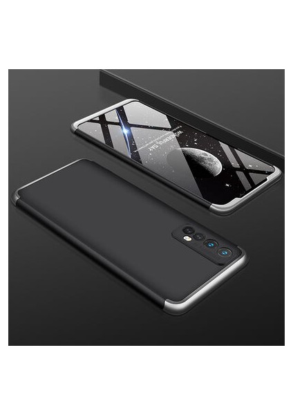 Realme 7 3 Parçalı Tam Koruma Şık Astrea Premium Sert Kılıf