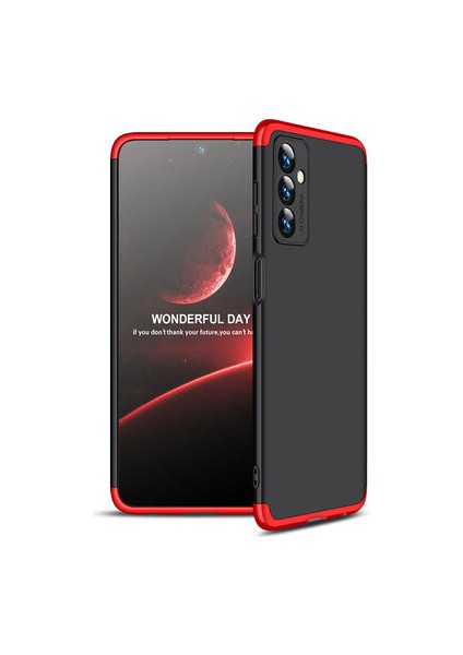 Samsung Galaxy M23 3 Parçalı Tam Koruma Şık Astrea Premium Sert Kılıf