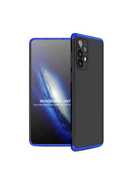 Samsung Galaxy A73 Kılıf Altı ve Üstü Sökülebilir Sert Bossy Premium Kapak