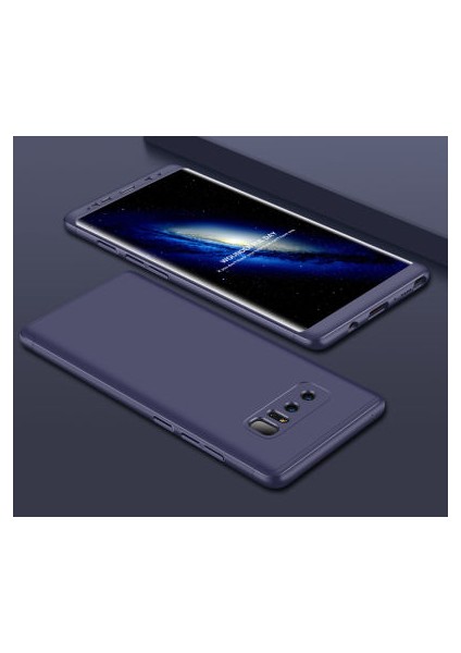 Samsung Galaxy Note 8 3 Parçalı Tam Koruma Şık Astrea Premium Sert Kılıf