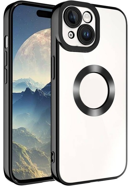 iPhone 15 Şık Tasarımlı ve Parlak Omega Premium Silikon Kılıf