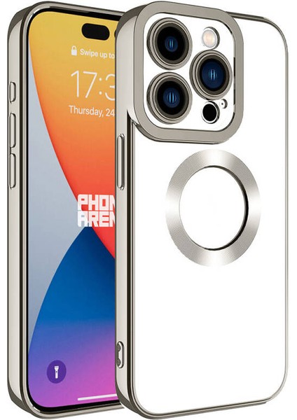 iPhone 15 Pro Max Şık Tasarımlı ve Parlak Omega Premium Silikon Kılıf