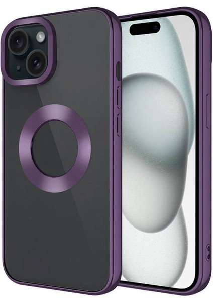 iPhone 15 Plus Şık Tasarımlı ve Parlak Omega Premium Silikon Kılıf
