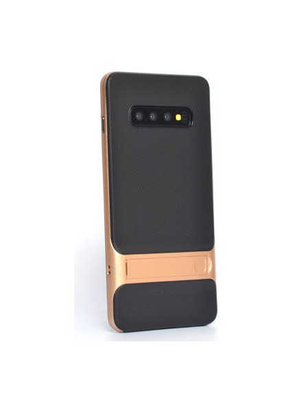 Samsung Galaxy S10 Plus Şık Tasarımlı Standlı Verus Silikon Kılıf Verus