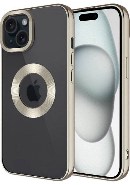 iPhone 15 Şık Tasarımlı ve Parlak Omega Premium Silikon Kılıf