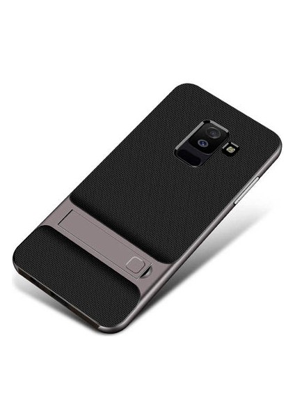 Samsung Galaxy A6 Plus 2018 Şık Tasarımlı Standlı Verus Silikon Kılıf Verus