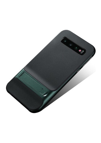 Samsung Galaxy S10E Şık Tasarımlı Standlı Verus Silikon Kılıf Verus