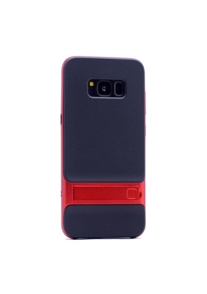 Samsung Galaxy S8 Şık Tasarımlı Standlı Verus Silikon Kılıf Verus