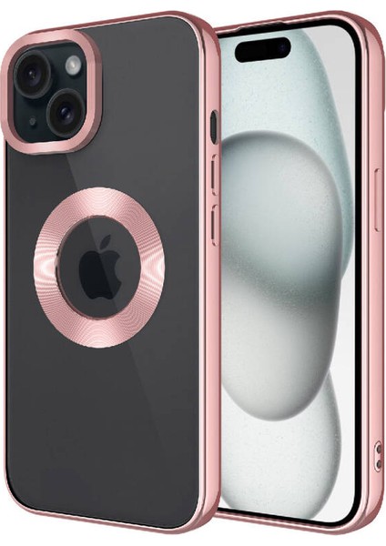 iPhone 15 Şık Tasarımlı ve Parlak Omega Premium Silikon Kılıf