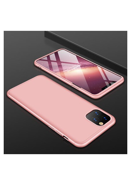 iPhone 11 Pro Max 3 Parçalı Tam Koruma Şık Astrea Premium Sert Kılıf