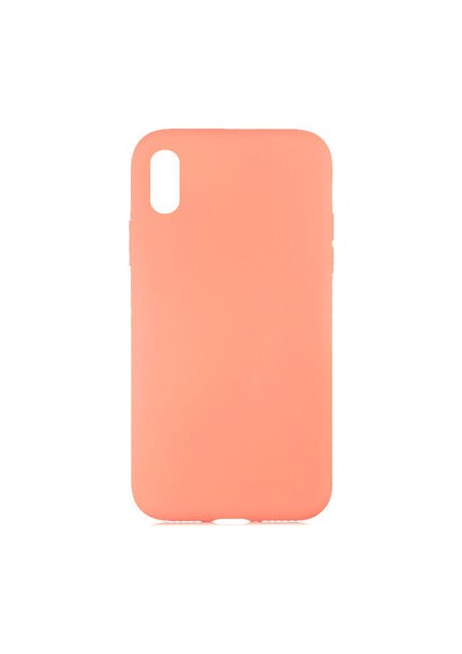 iPhone Xr Içi Kadife Dolgulu Şık Candy Lansman Silikon Kılıf