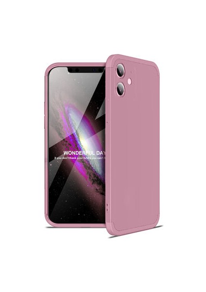 iPhone 12 Mini 3 Parçalı Tam Koruma Şık Astrea Premium Sert Kılıf