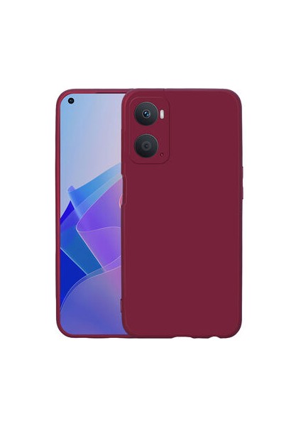 Oppo A76 Içi Kadife Dolgulu Şık Candy Lansman Silikon Kılıf