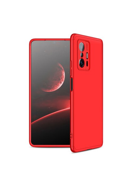 Xiaomi Mi 11T 5G Kılıf 3 Parçalı Tam Koruma Şık Trivex Premium Sert Kapak