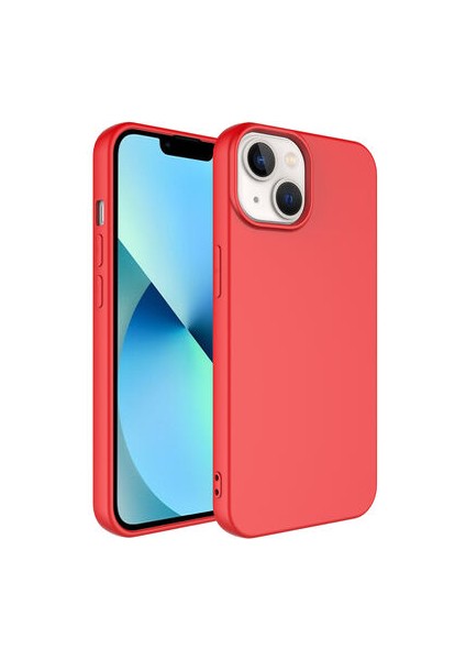 iPhone 14 Plus Içi Kadife Dolgulu Şık Candy Lansman Silikon Kılıf