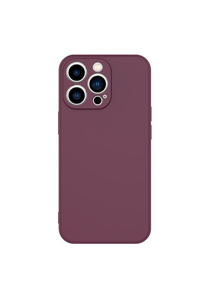 iPhone 13 Pro Max Içi Kadife Dolgulu Şık Candy Lansman Silikon Kılıf