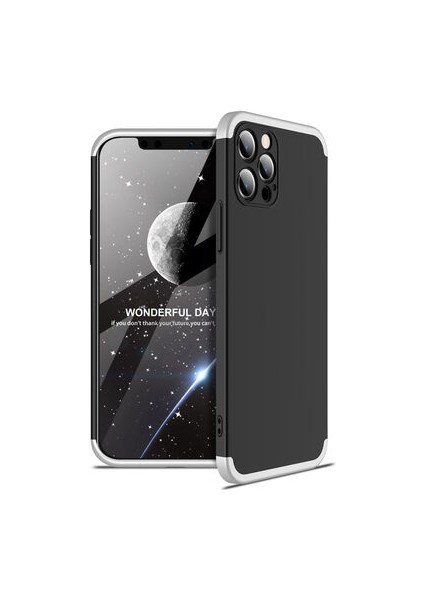 iPhone 12 Pro 3 Parçalı Tam Koruma Şık Astrea Premium Sert Kılıf