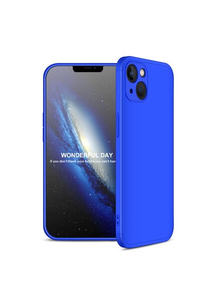 iPhone 13 Mini 3 Parçalı Tam Koruma Şık Astrea Premium Sert Kılıf