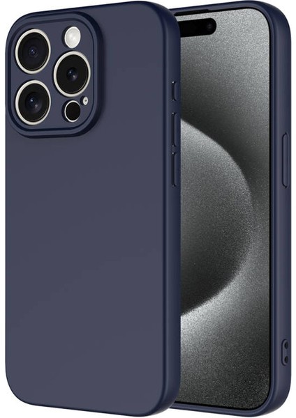 iPhone 15 Pro Max Içi Kadife Dolgulu Şık Candy Lansman Silikon Kılıf