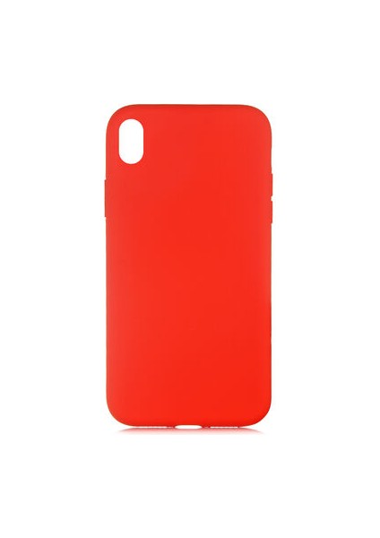 iPhone Xr Içi Kadife Dolgulu Şık Candy Lansman Silikon Kılıf