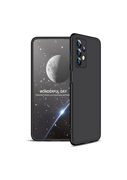 Galaxy A13 4G Kılıf 3 Parçalı Tam Koruma Şık Trivex Premium Sert Kapak