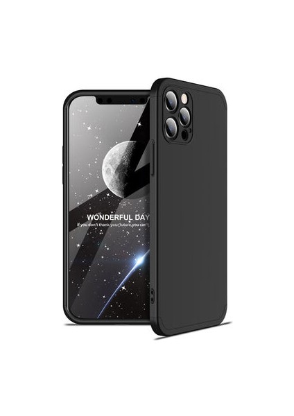 iPhone 12 Pro 3 Parçalı Tam Koruma Şık Astrea Premium Sert Kılıf