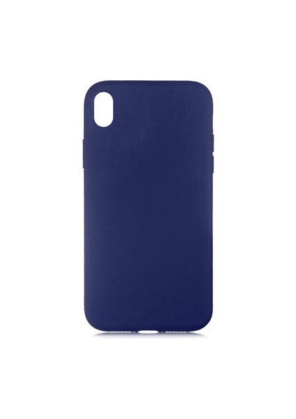 iPhone Xr Içi Kadife Dolgulu Şık Candy Lansman Silikon Kılıf